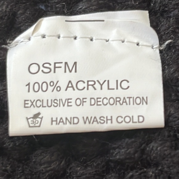 Black loose knit headband - Picture 3 of 3